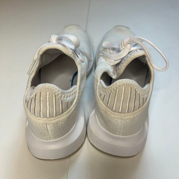 Adidas Swift Run White Sneakers - Women's Size 6 - Picture 3 of 6
